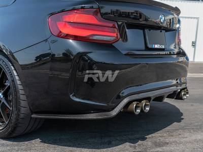 RW Carbon - BMW F87 M2 3D Style Carbon Fiber Diffuser bmwf8726 - Image 3