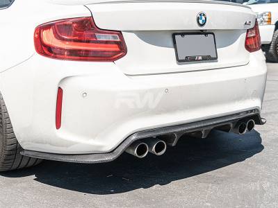RW Carbon - BMW F87 M2 3D Style Carbon Fiber Diffuser bmwf8726 - Image 4