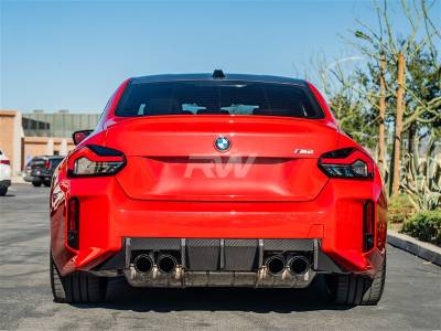 RW Carbon - BMW G87 M2 Performance Style Carbon Fiber Diffuser bmwg8706 - Image 2