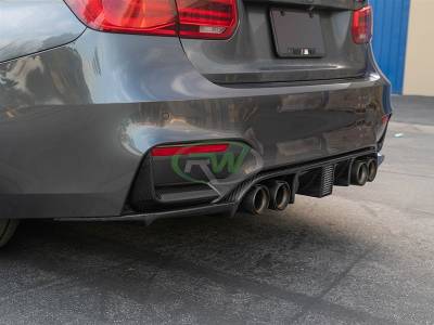 RW Carbon - BMW F8x M3 M4 Kholen Style CF Rear Diffuser bmwf8x034 - Image 4