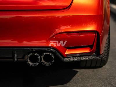 RW Carbon - BMW F8X M3 M4 3D Style Carbon Fiber Diffuser bmwf8x013 - Image 2