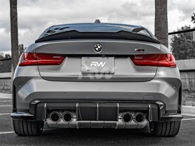 RW Carbon - BMW G8X M3/M4 OEM Style Carbon Fiber Diffuser bmwg8209 - Image 2