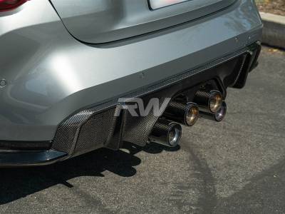 RW Carbon - BMW G8X M3/M4 Carbon Fiber Perf. Style Diffuser bmwg8010 - Image 4