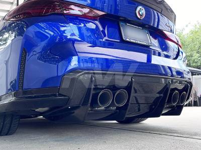 RW Carbon - BMW G80 M3 Carbon Fiber GTX Diffuser+Undertray bmwg80026 - Image 4