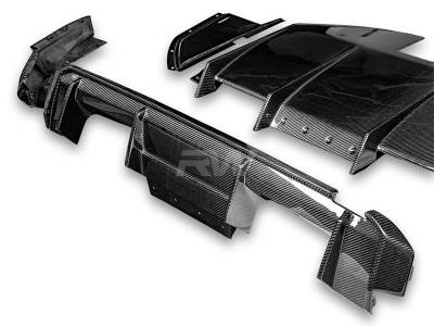 RW Carbon - BMW G80 M3 Carbon Fiber GTX Diffuser+Undertray bmwg80026 - Image 6