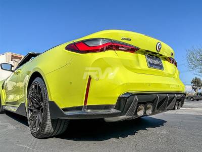RW Carbon - BMW G82/G83 M4 CF Performance Style Diffuser Sides bmwg8207 - Image 3