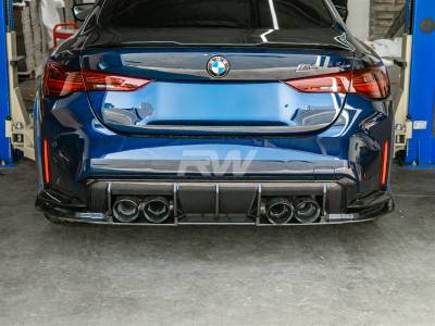 RW Carbon - BMW G82 G83 M4 RWS Carbon Fiber Lower Diffuser bmwg82015 - Image 2