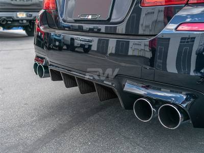RW Carbon - BMW F10 M5 Type I Carbon Fiber Center Diffuser bmwf10047 - Image 3