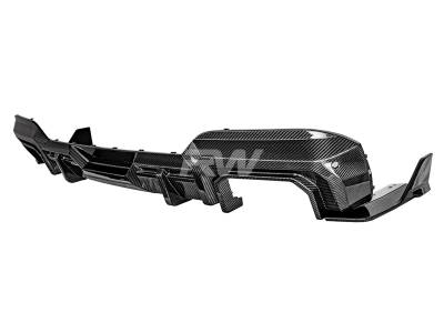 RW Carbon - BMW G01 X3 LCI SQ Style Carbon Fiber Diffuser bmwg01016 - Image 2