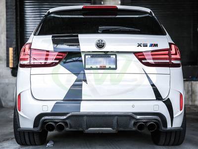 RW Carbon - BMW F85 X5M 3D Style Carbon Fiber Diffuser bmwf8507 - Image 2