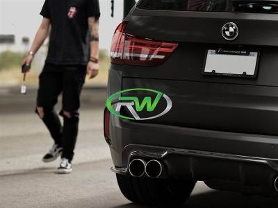 RW Carbon - BMW F85 X5M 3D Style Carbon Fiber Diffuser bmwf8507 - Image 3