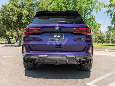 RW Carbon - BMW F95 X5M/F96 X6M RWS Carbon Fiber Diffuser bmwf95010 - Image 4