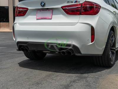RW Carbon - BMW F86 X6M 3D Style Carbon Fiber Diffuser bmwf8601 - Image 3