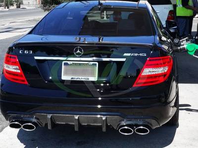 RW Carbon - Mercedes C63 AMG Big Fin Carbon Fiber Diffuser mercw20409 - Image 4