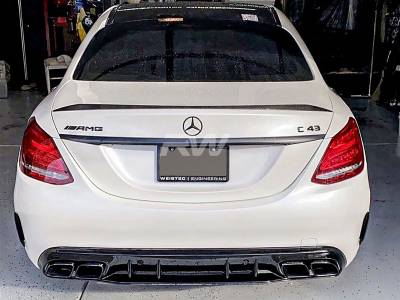 RW Carbon - Mercedes W205 Facelift Style Diffuser Conversion Kit mercw20548 - Image 5