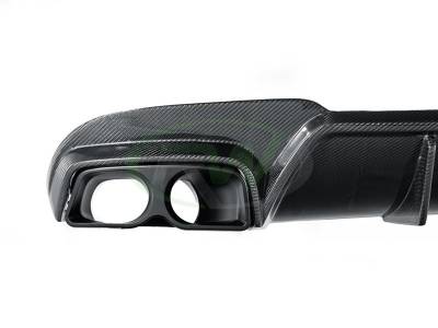 Mercedes W212 E63 Facelift BRS Style Diffuser w/ CF Exhaust Tips mercw21219-2
