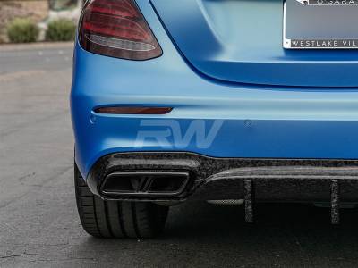 RW Carbon - Mercedes W213 E63S Forged Carbon Rear Diffuser mercw21311 - Image 2