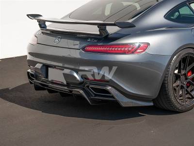 RW Carbon - Mercedes C190 GT GTS Carbon Fiber Diffuser mercc19003 - Image 2