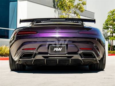 RW Carbon - Mercedes C190 GT GTS Carbon Fiber Diffuser mercc19003 - Image 5