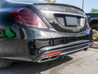 Mercedes W222 S63 Carbon Fiber Rear Diffuser mercw22202