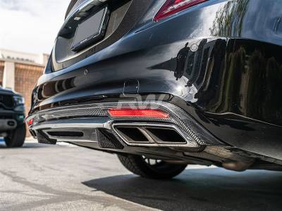 RW Carbon - Mercedes W222 S63 Carbon Fiber Rear Diffuser mercw22202 - Image 3