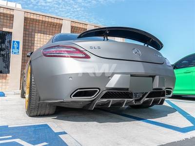 RW Carbon - Mercedes SLS Renn Style Carbon Fiber Diffuser mercsls01 - Image 3