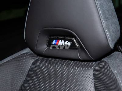 RW Carbon - BMW M Carbon Fiber Seat Emblem Cover bmwg87047 - Image 2