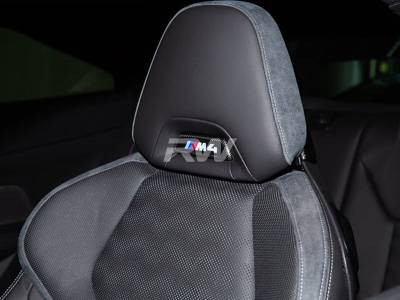 RW Carbon - BMW M Carbon Fiber Seat Emblem Cover bmwg87047 - Image 3