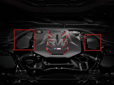 RW Carbon - BMW G90 G99 M5 Carbon Engine Cover Extension Set bmwg9007 - Image 1