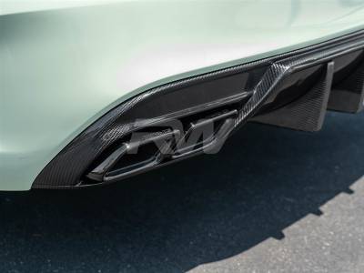 RW Carbon - Mercedes C63 AMG Style Chrome/Black Exhaust Tips mercw20531 - Image 2