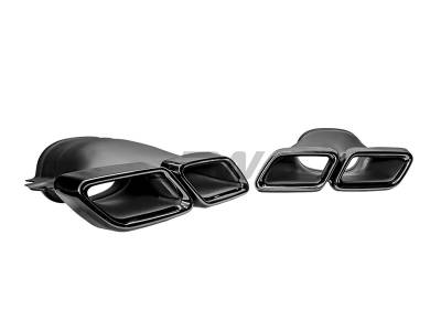 RW Carbon - Mercedes W213 E63S 18-20 Black/Chrome Exhaust Tips mercw213012 - Image 2