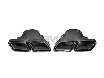 RW Carbon - Mercedes W213 E63S 18-20 Black/Chrome Exhaust Tips mercw213012 - Image 3