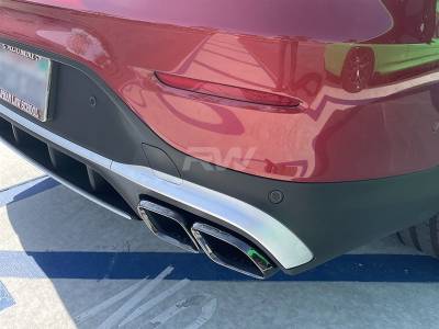 RW Carbon - Mercedes GLC AMG 63 19-23 Black/Polished Exhaust Tips mercglc01 - Image 2