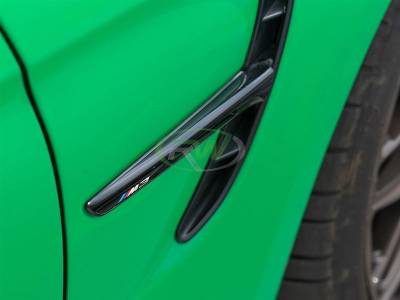 RW Carbon - BMW F80 F82 F83 M3 M4 Gloss Black Fender Trim bmwf8x005 - Image 2