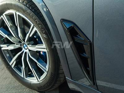 RW Carbon - BMW F95 X5M/G05 X5 Gloss Black Fender Trims bmwf9508 - Image 2