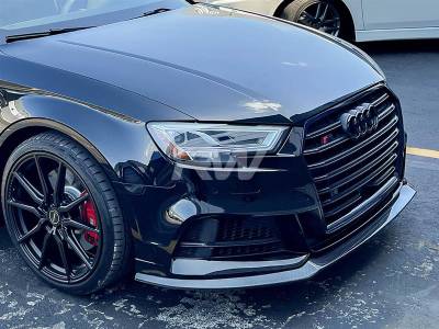 RW Carbon - Audi 8v A3 S-Line/S3 Facelift Carbon Fiber GTX Front Lip audi8vs302 - Image 3