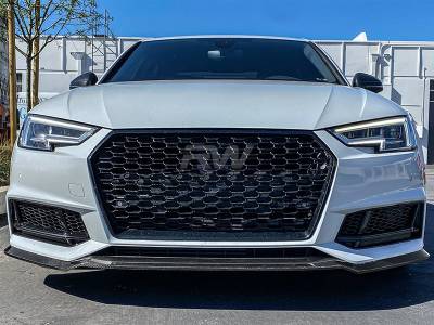 RW Carbon - Audi B9 A4/S4 GTX Front Lip Spoiler 17-19 audib9a403 - Image 3