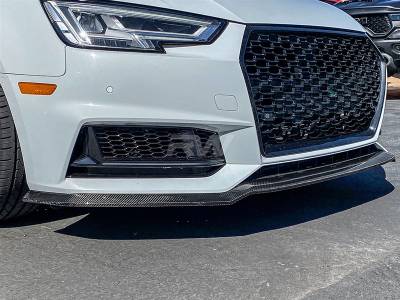 RW Carbon - Audi B9 A4/S4 GTX Front Lip Spoiler 17-19 audib9a403 - Image 4