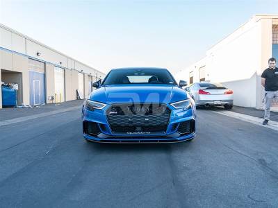 RW Carbon - Audi 8V RS3 17-21 V2 CF Front Lip Spoiler audirs303 - Image 2