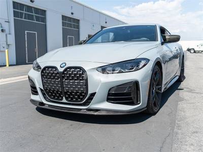 RW Carbon - BMW G22 G23 4-Series 3D Style Carbon Fiber Front Lip bmwg22012 - Image 2