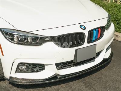 BMW F32 F33 F36 3D Style Carbon Fiber Front Lip bmwf32011
