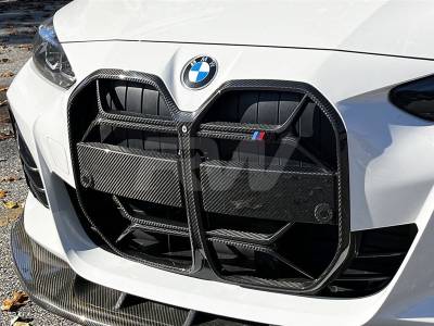 BMW G26 4-Series CSL Style Carbon Fiber Front Grille bmwg2605
