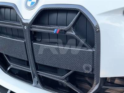 RW Carbon - BMW G26 4-Series CSL Style Carbon Fiber Front Grille bmwg2605 - Image 2