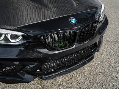 BMW F87 M2 Center Carbon Fiber Front Lip Spoiler bmwf8714
