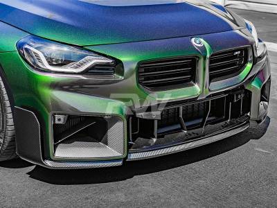 RW Carbon - BMW G87 M2 Carbon Fiber Performance Style Front Lip bmwg87012 - Image 1