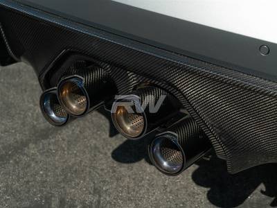 RW Carbon - BMW G8X M3 M4 Performance Style CF Exhaust Cover bmwg8x018 - Image 2