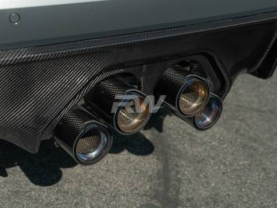 RW Carbon - BMW G8X M3 M4 Performance Style CF Exhaust Cover bmwg8x018 - Image 3