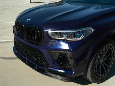 RW Carbon - BMW F95 X5M RWS Carbon Fiber Front Lip Spoiler bmwf9502 - Image 4