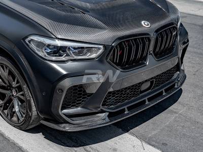 RW Carbon - BMW F96 X6M RWS Carbon Fiber Front Lip bmwf9602 - Image 1