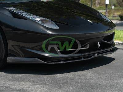 RW Carbon - Ferrari 458 Carbon Fiber Front Lip Spoiler Ferrari458-04 - Image 2